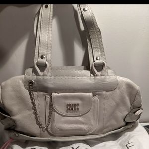 See by Chloe Grey/White leather satchel bag